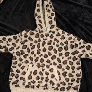 Zara Thick Leopard Print Hooded Sweater